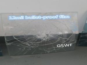 Segondè Kalite 12 mililèt Bullet-Prèv Sekirite ak Sekirite Fenèt Film